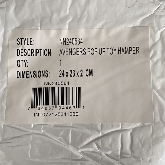 Kid’s Pop Up Toy Clothing Hamper Marvel Avengers - Picture 6 of 8